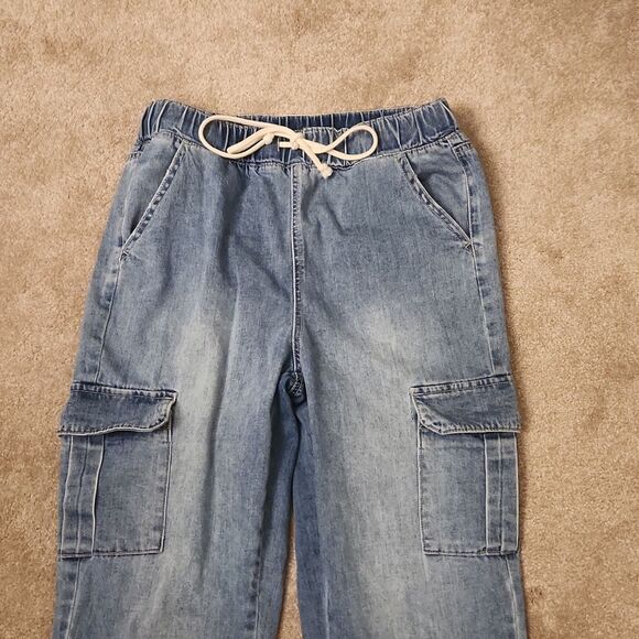 SO Women's Super Hi-Rise Jogger Denim Jeans Size 5/27 - Picture 2 of 7